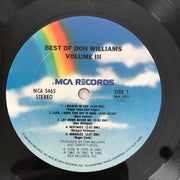 Don Williams (2) : The Best Of Don Williams, Volume III (LP, Comp, Club, CRC)