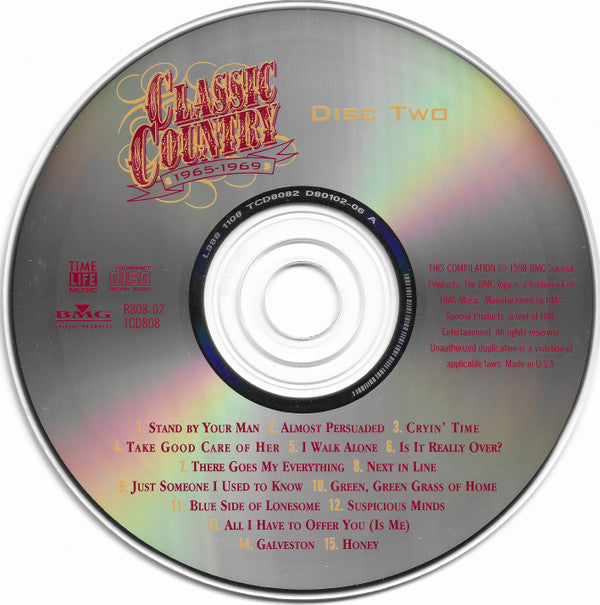 Various : Classic Country 1965-1969 (2xCD, Comp, RM, RP)