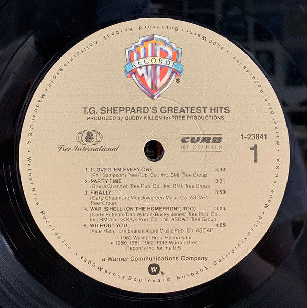T.G. Sheppard : T.G. Sheppard's Greatest Hits (LP, Album, Comp)