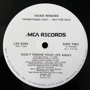 Vickie Winans : Don't Throw Your Life Away (12", Promo)