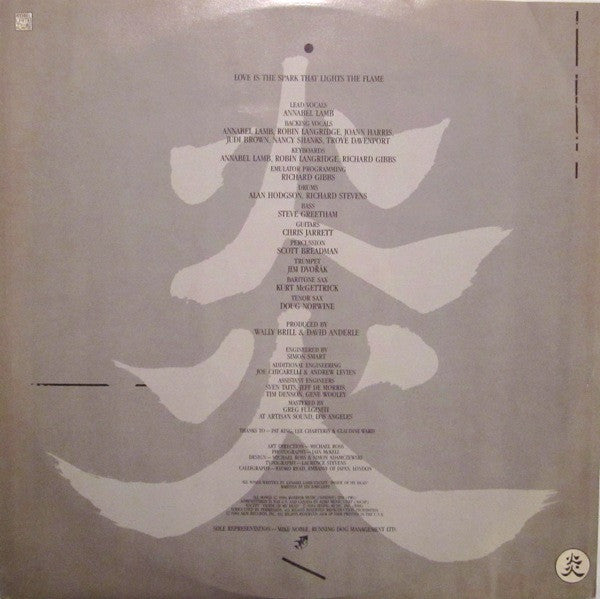 Annabel Lamb : The Flame (LP, Album, Mon)