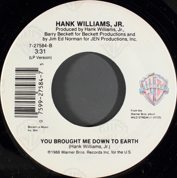 Hank Williams, Jr.* : There's A Tear In My Beer (7", Single, Spe)