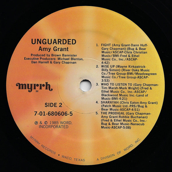 Amy Grant : Unguarded (LP, Album, "R")