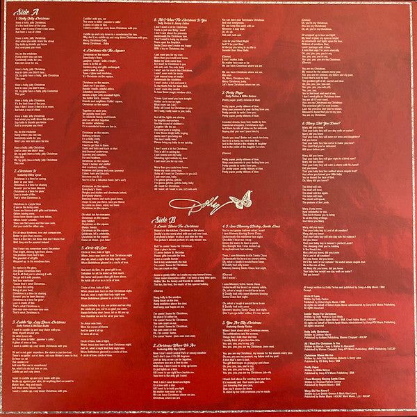 Dolly Parton : A Holly Dolly Christmas (LP, Ltd, Tra)