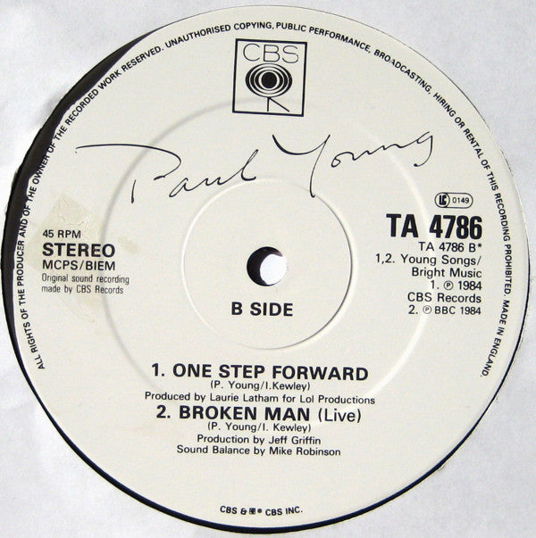 Paul Young : I'm Gonna Tear Your Playhouse Down (Special Extended Mix) (12", Single)