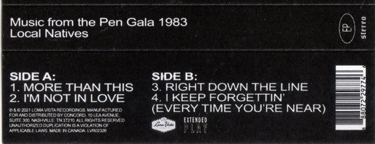 Local Natives : Music From The Pen Gala 1983 (Cass, EP, Ltd)