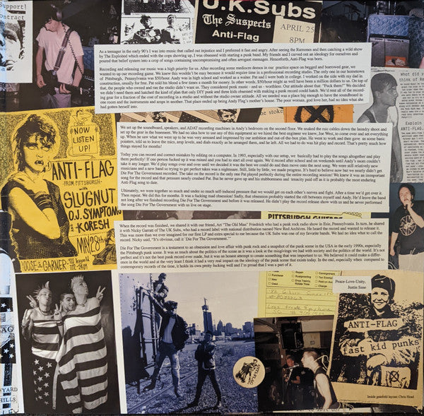 Anti-Flag : Die For The Government (LP, Album, Ltd, RE, Red)