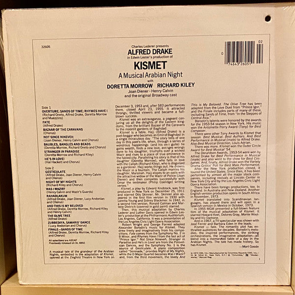 Alfred Drake & The Kismet Original Broadway Cast : Kismet (LP, Mono, RE)