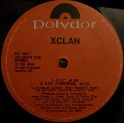 X Clan* : A.D.A.M. (12")