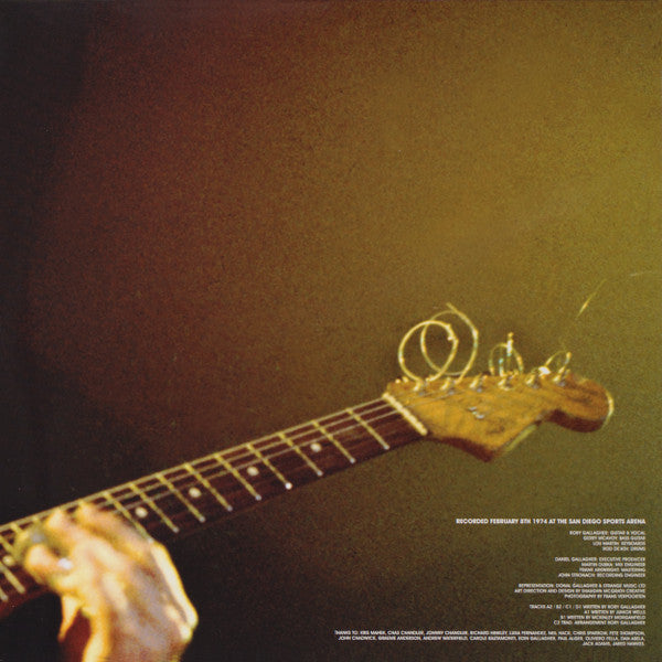 Rory Gallagher : Live In San  Diego '74 (2xLP, Album, RSD, Ltd, 180)