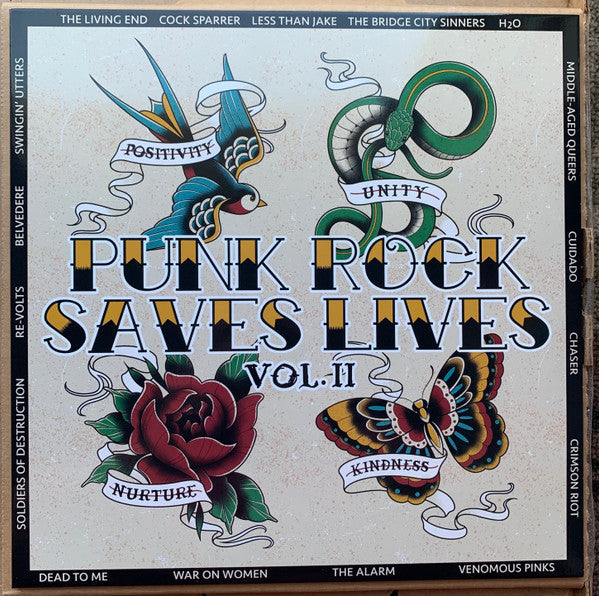 Various : Punk Rock Saves Lives ... The Album! Volume Two (12", Comp, Ltd, Mus)