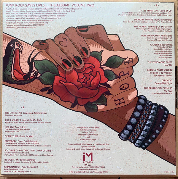 Various : Punk Rock Saves Lives ... The Album! Volume Two (12", Comp, Ltd, Mus)