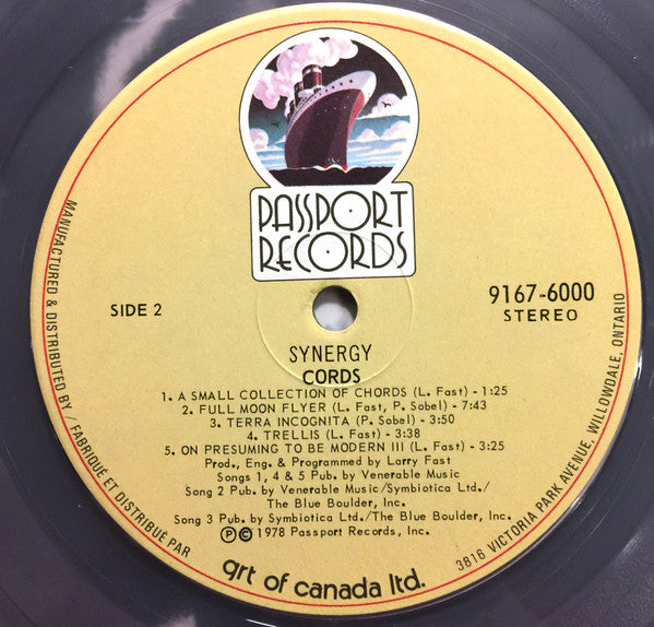 Synergy (3) : Cords (LP, Album, Tra)