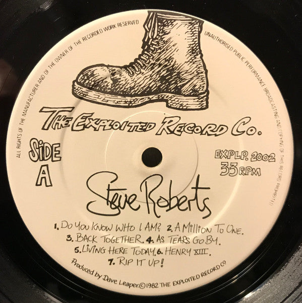 Steve Roberts (5) : Do You Know Who I Am? (LP, Album)