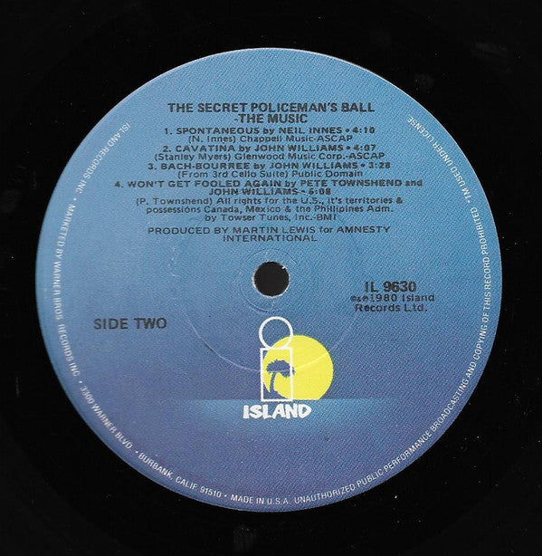 Various : The Secret Policeman's Ball - The Music (LP, Album, Los)