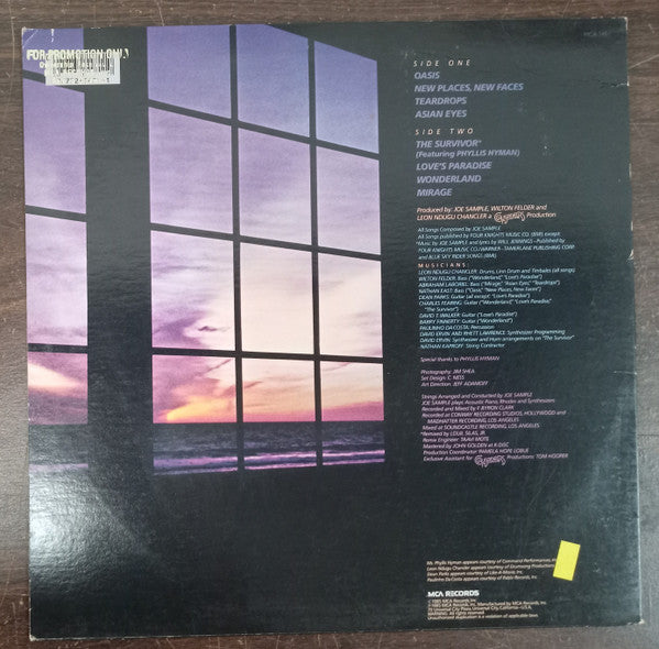 Joe Sample : Oasis (LP, Album)