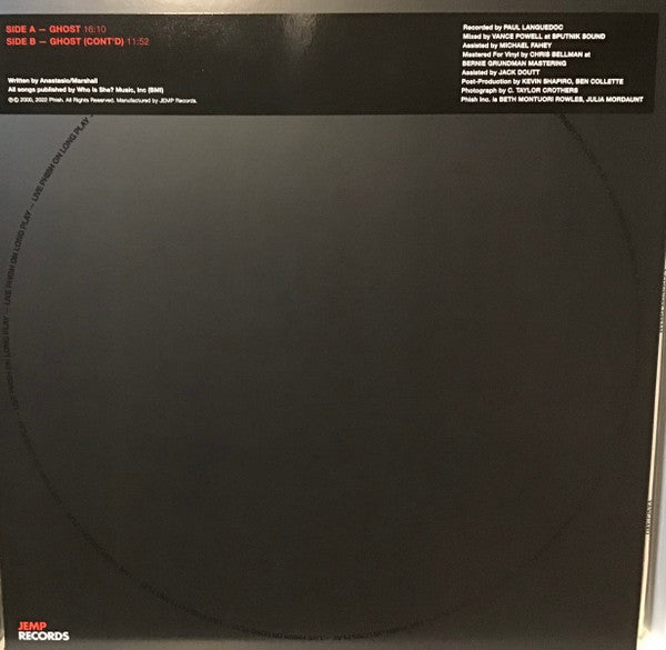 Phish : LP on LP 04: "Ghost" 5/22/2000 (LP, Rad)