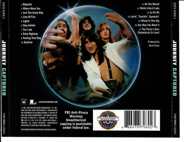 Journey : Captured (CD, Album, RE, RM)
