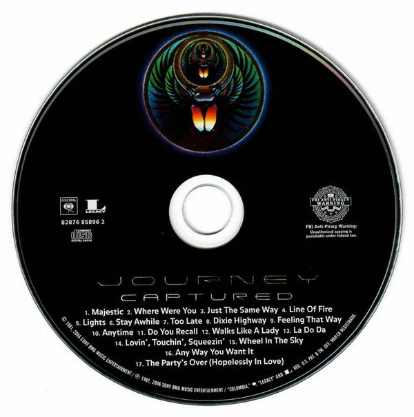 Journey : Captured (CD, Album, RE, RM)