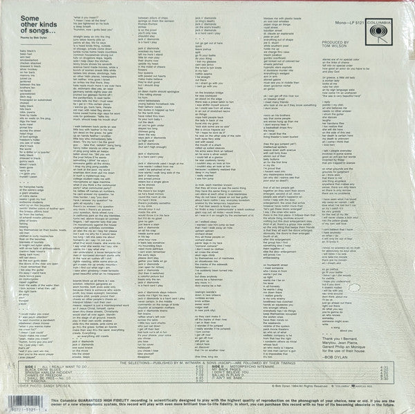 Bob Dylan : Another Side Of Bob Dylan (LP, Album, Mono, RE)