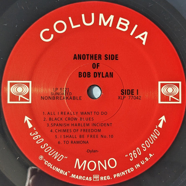 Bob Dylan : Another Side Of Bob Dylan (LP, Album, Mono, RE)