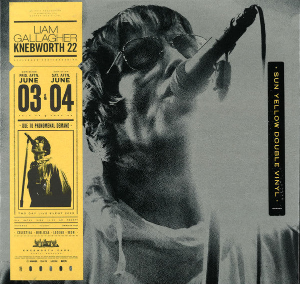 Liam Gallagher Knebworth 22＜限定盤/Yellow Vinyl＞ LP Liam