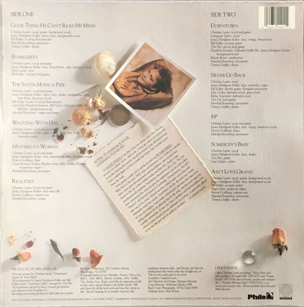 Christine Lavin : Good Thing He Can't Read My Mind (LP, Album)
