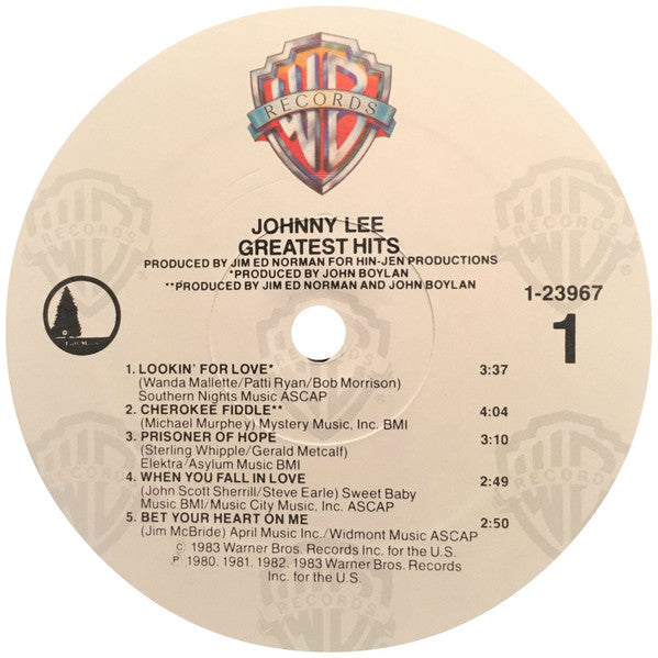 Johnny Lee (3) : Greatest Hits (LP, Album, Comp)