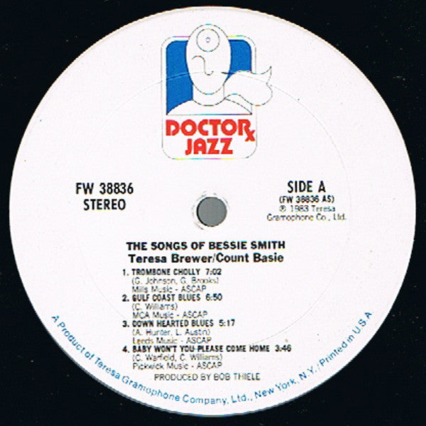 Count Basie / Teresa Brewer : The Songs Of Bessie Smith (LP, Album, RE)