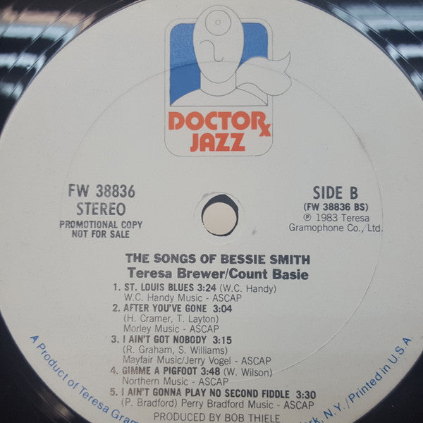 Count Basie / Teresa Brewer : The Songs Of Bessie Smith (LP, Album, RE)