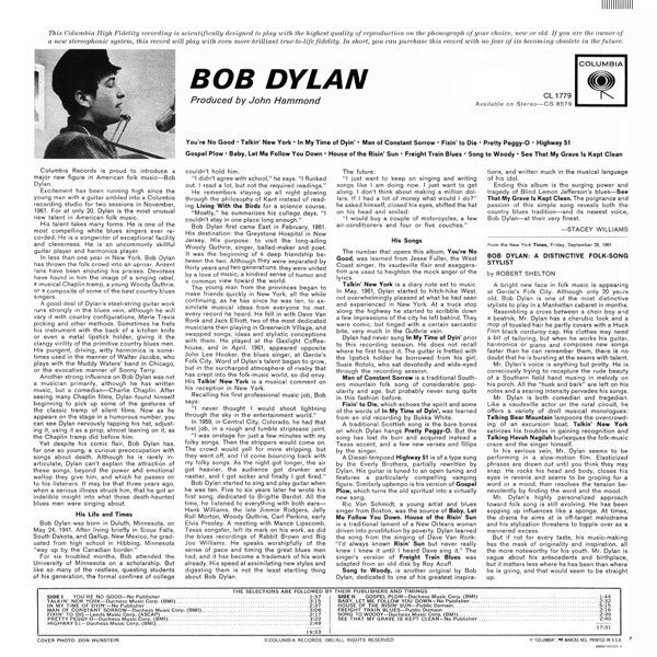 Bob Dylan : The Original Mono Recordings (LP, Album, Mono + LP, Album, Mono + LP, Album, Mon)