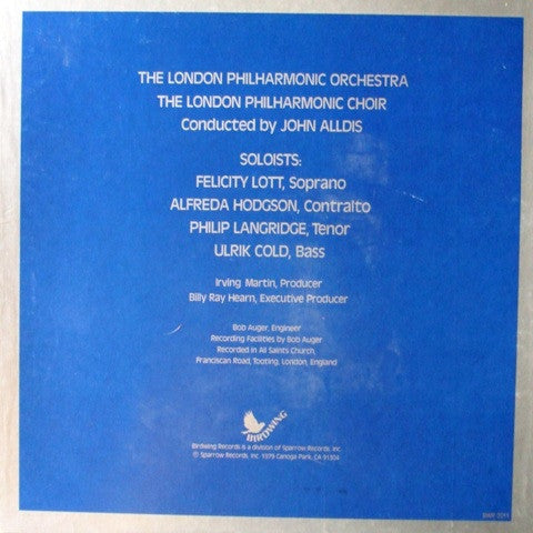 Georg Friedrich Händel, The London Philharmonic Orchestra And The London Philharmonic Choir, John Alldis : The Messiah (Box, Album + 4xLP)