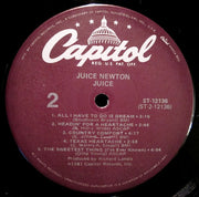 Juice Newton : Juice (LP, Album, RP)