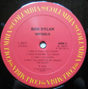 Bob Dylan : Infidels (LP, Album, RE, Car)