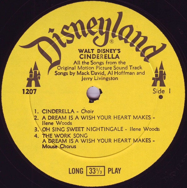 Various : Walt Disney's Cinderella (LP, Album, RE)