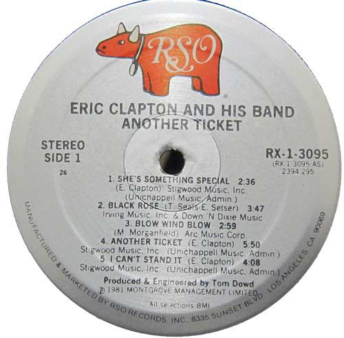 Eric Clapton : Another Ticket (LP, Album, RE, 26 )