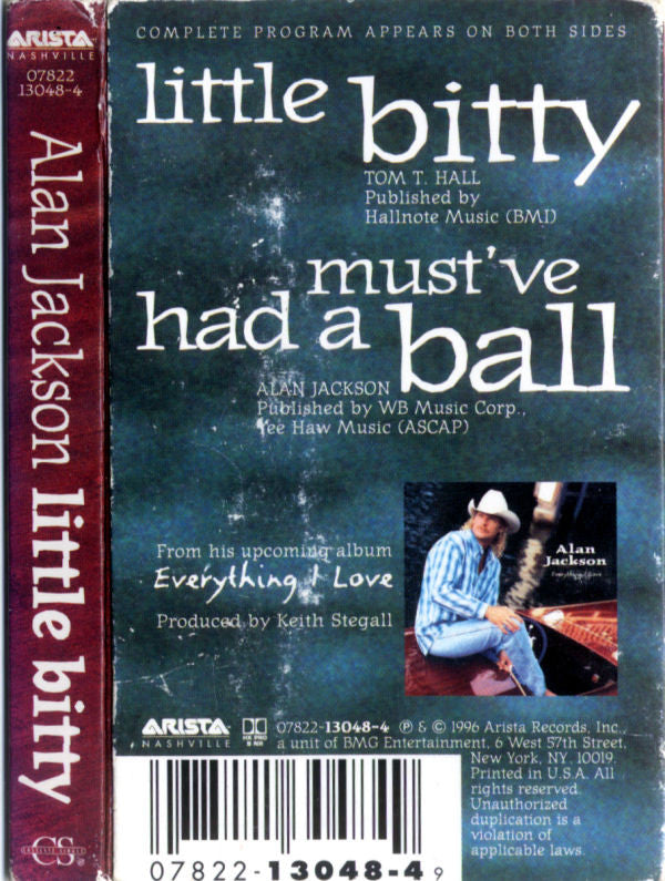 Alan Jackson (2) : Little Bitty (Cass, Single, Dol)