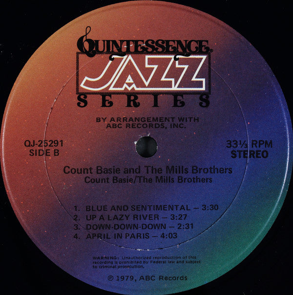 Count Basie & The Mills Brothers : Count Basie & The Mills Brothers (LP, Comp, RE, RM)
