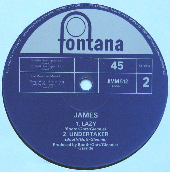 James : How Was It For You? (12", Ltd)