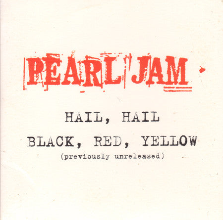 Pearl Jam : Hail, Hail (CD, Single)