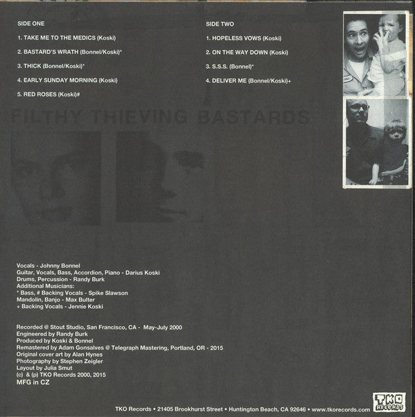 Filthy Thieving Bastards : Our Fathers Sent Us (12", EP, RSD, RM, Ora)