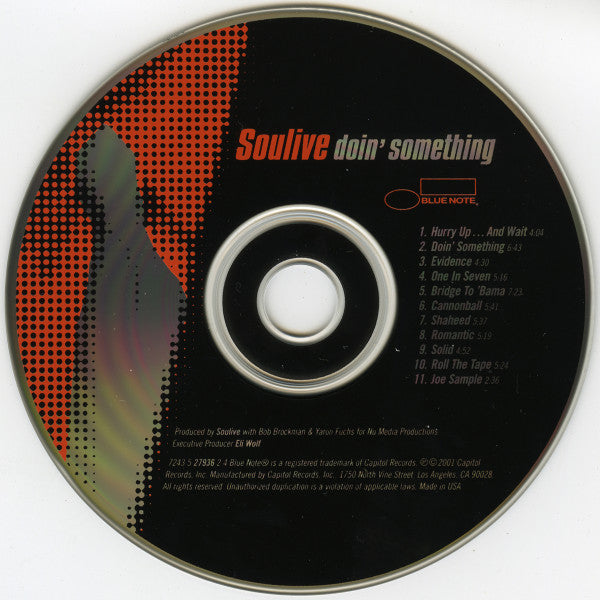 Soulive : Doin' Something (CD, Album)