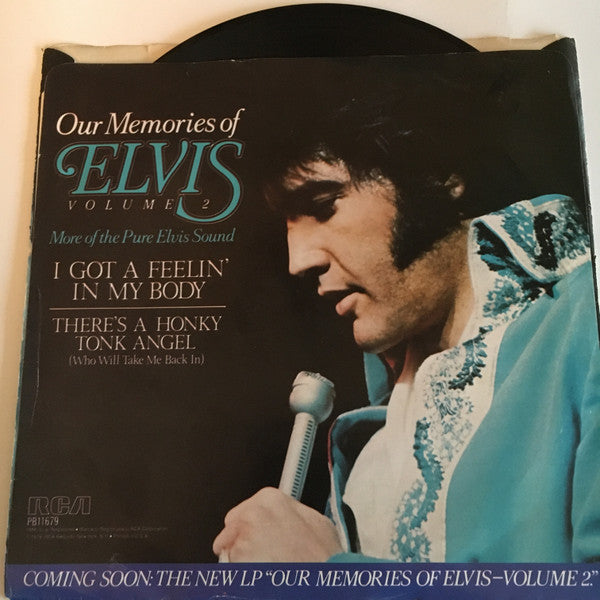 Elvis Presley : I Got A Feelin' In My Body / There's A Honky Tonk Angel (Who Will Take Me Back In) (7", Single, Promo)