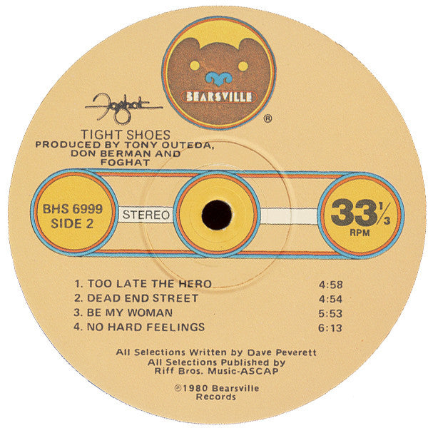 Foghat : Tight Shoes (LP, Album, Los)
