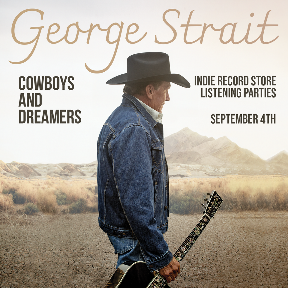 George Strait "Cowboys and Dreamers" official listening party at Sold Out Vinyl Records in Englewood, Colorado