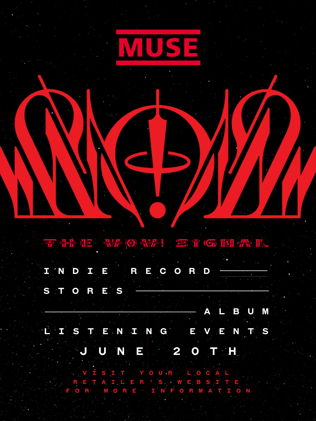 Muse Listening Party 6/20 at Sold Out Records in Englewood, CO