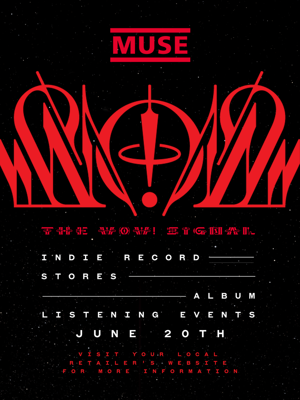 Muse Listening Party 6/20 at Sold Out Records in Englewood, CO