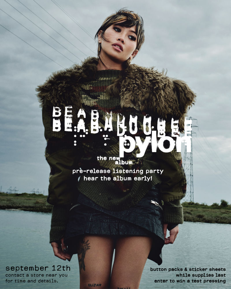 BEABADOOBEE Pylon advance listening party 9/12 at 5pm at Sold Out Records in Englewood, CO