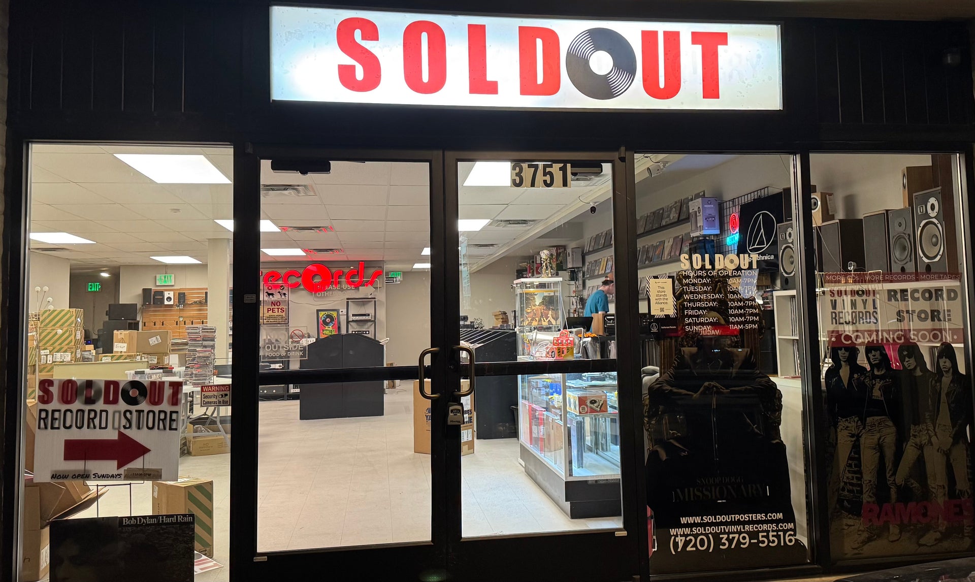 Sold Out Vinyl Records NEW STORE Grand Opening Party – Saturday, March 1st in Englewood, CO!