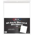 12-Inch Record Dividers - Tall - White